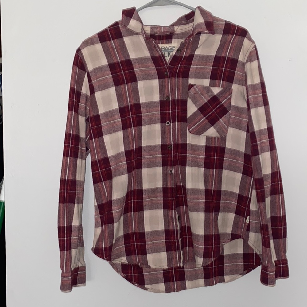 Boyfriend fit plaid jacket